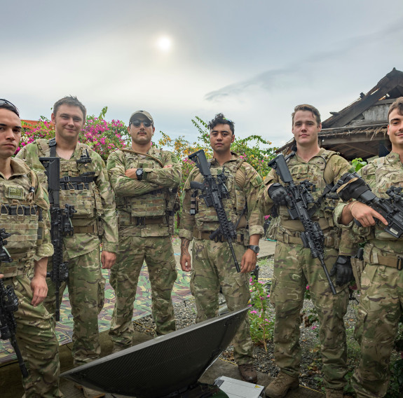 As well as Australia, CPL Schroder has recently deployed to Solomon Islands with his unit.