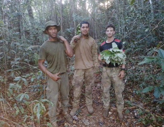 Officer Cadet School [OCS] of New Zealand have learned new survival skills from their Fijian military counterparts during three days in the Fijian bush. Photo credit: RFMF