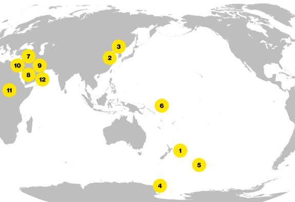 Current operations around the globe