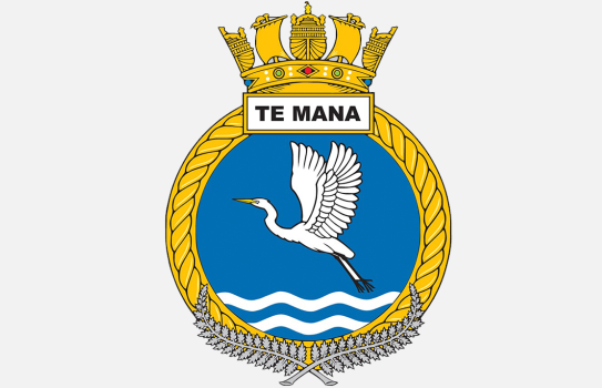 HMNZS Te Mana Badge